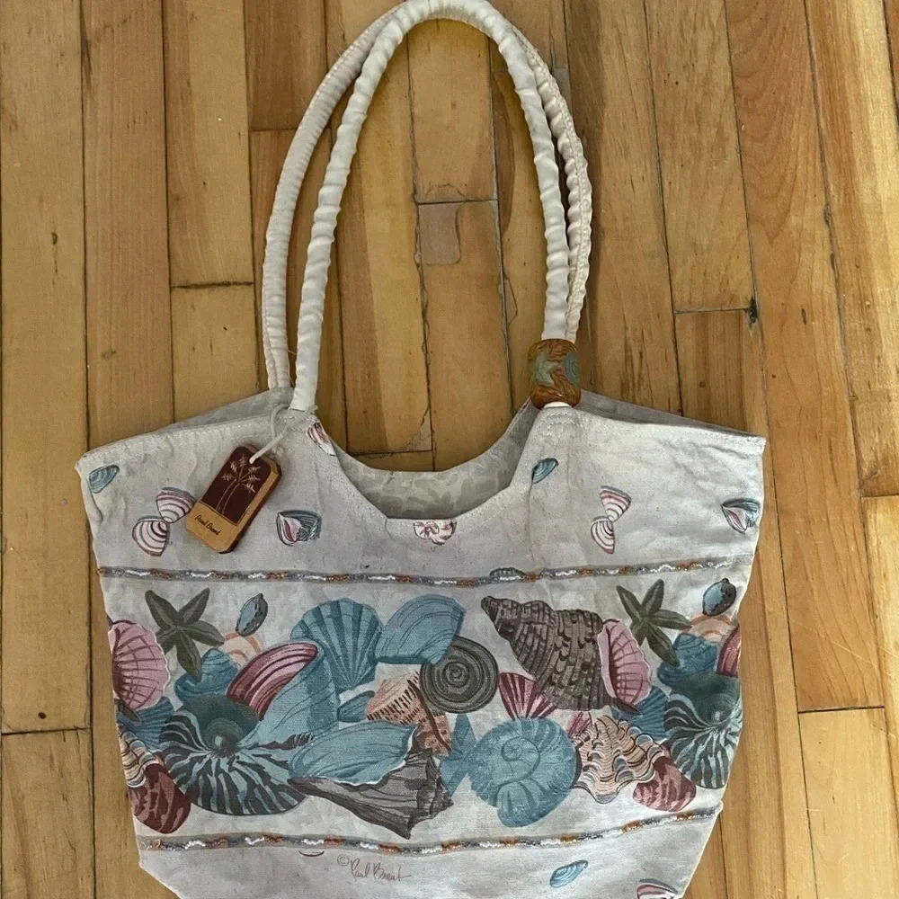Vintage Paul brent  tote with beading‎